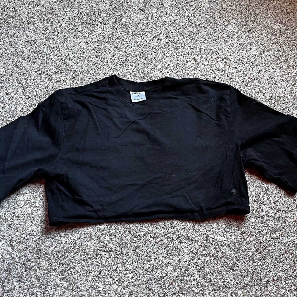Gymshark oversize Black Cropped T-Shirt